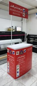 Signboard Company in Dubai event stand for dubai client