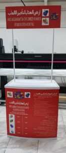 Signboard Company in Dubai event stand for in work shop made ready for dubai client