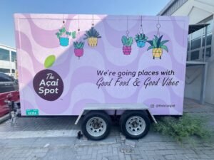 Signboard Company in Dubai food truck vinyl wrap dubai vehicle branding touch sign