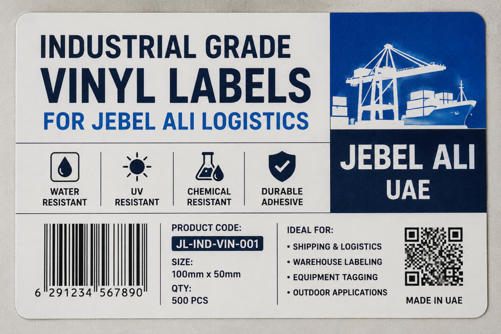 industrial vinyl labels jebel ali