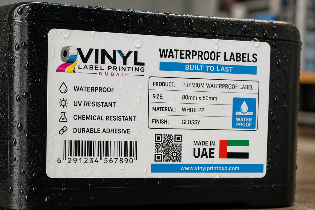waterproof packaging labels uae